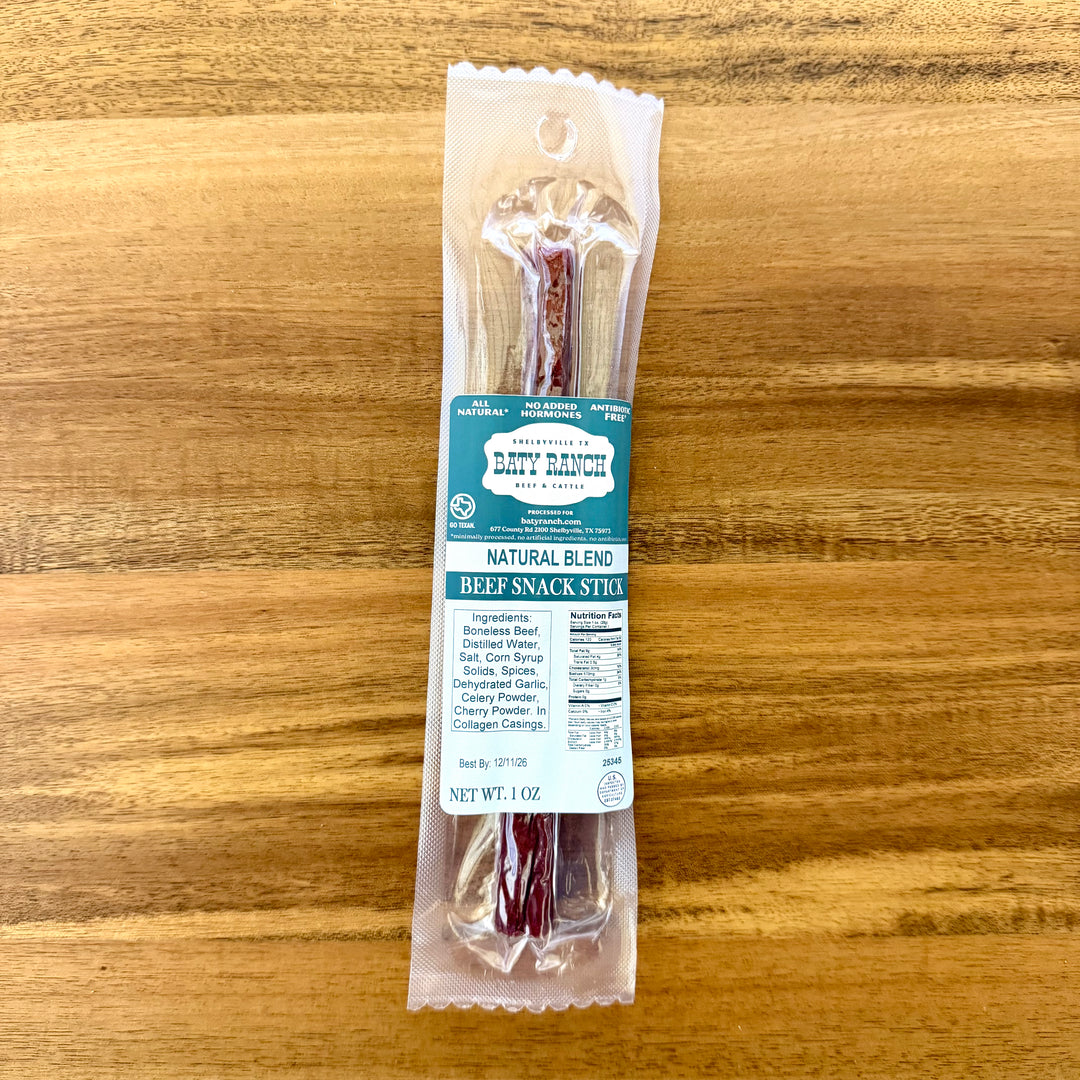 Beef Snack stick, ready to eat.