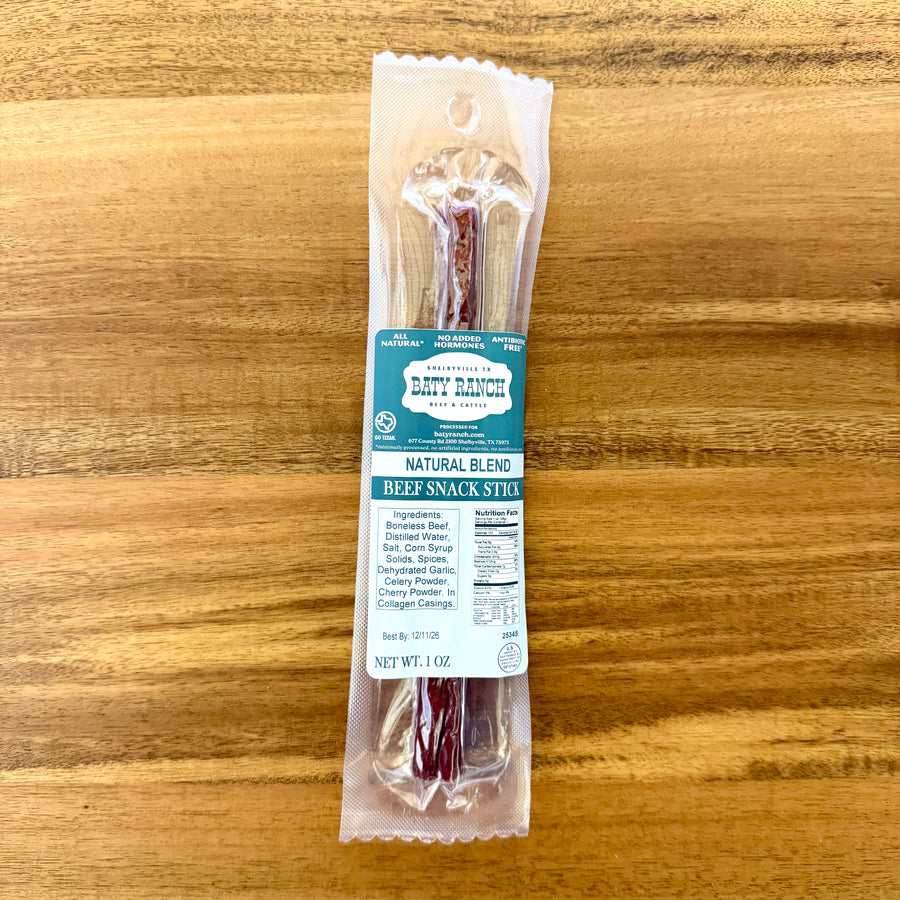 Beef Snack stick, ready to eat.